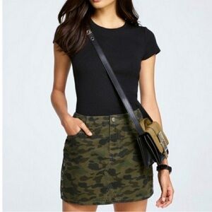 Rebecca Minkoff size 25 2 Camo Jean Skirt